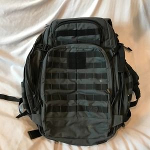 5.11 Tactical Gray and Black Backpack with MOLLE System